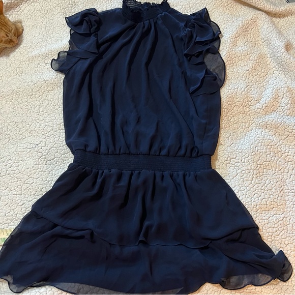 1. State Navy Blue Mock Neck Sleeveless Dress Size XL - Picture 2 of 8